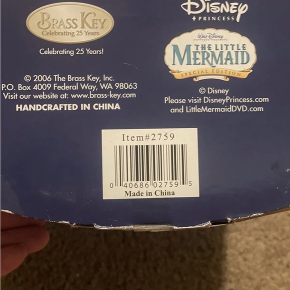 DISNEY , Vintage , The Little mermaid Keepsake Porcelain Doll, Special Edition - Picture 3 of 5